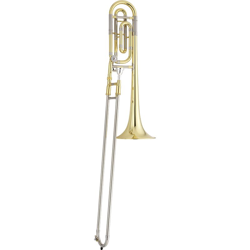 Foto van Jupiter jtb1100 fq tenor trombone bb/f (kwartventiel, gelakt) + koffer