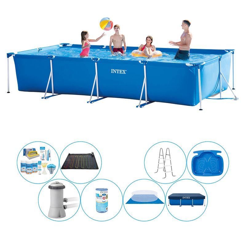 Foto van Intex frame pool rechthoekig 450x220x84 cm - zwembad super deal