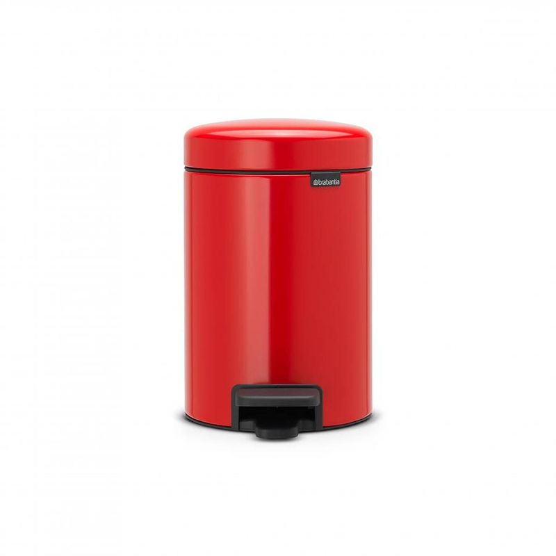 Foto van Brabantia newicon pedaalemmer 3 liter met kunststof binnenemmer - passion red