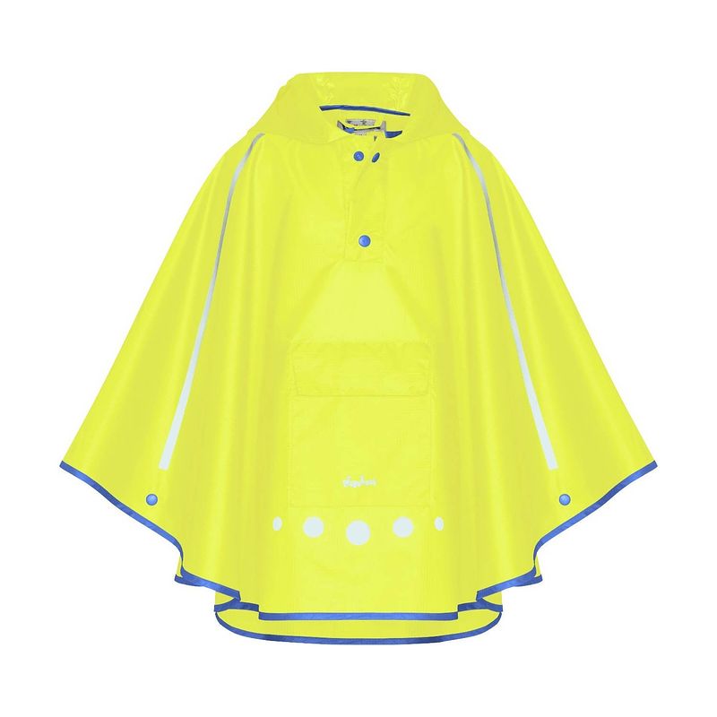 Foto van Playshoes regenponcho opvouwbaar neon-geel junior maat xl