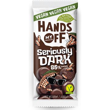 Foto van Hands off my chocolate seriously dark 85% cocoa 100g bij jumbo