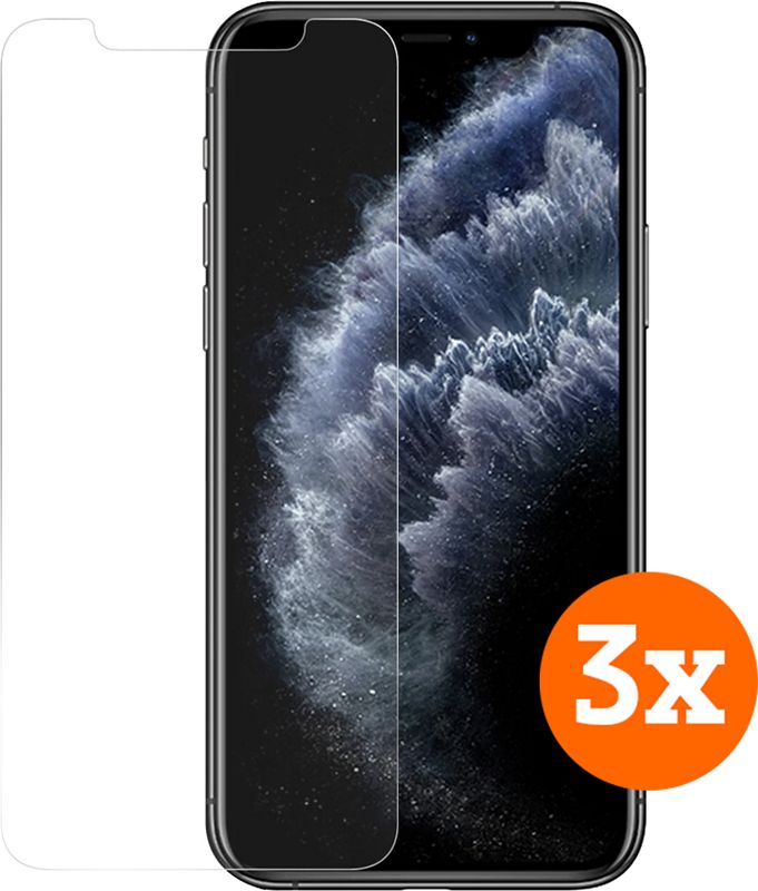 Foto van Bluebuilt apple iphone 11 pro / x / xs screenprotector glas trio pack