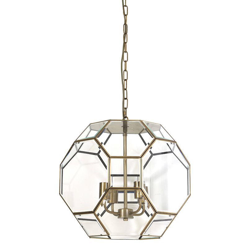 Foto van Light & living - hanglamp lennox - 50x50x53 - brons