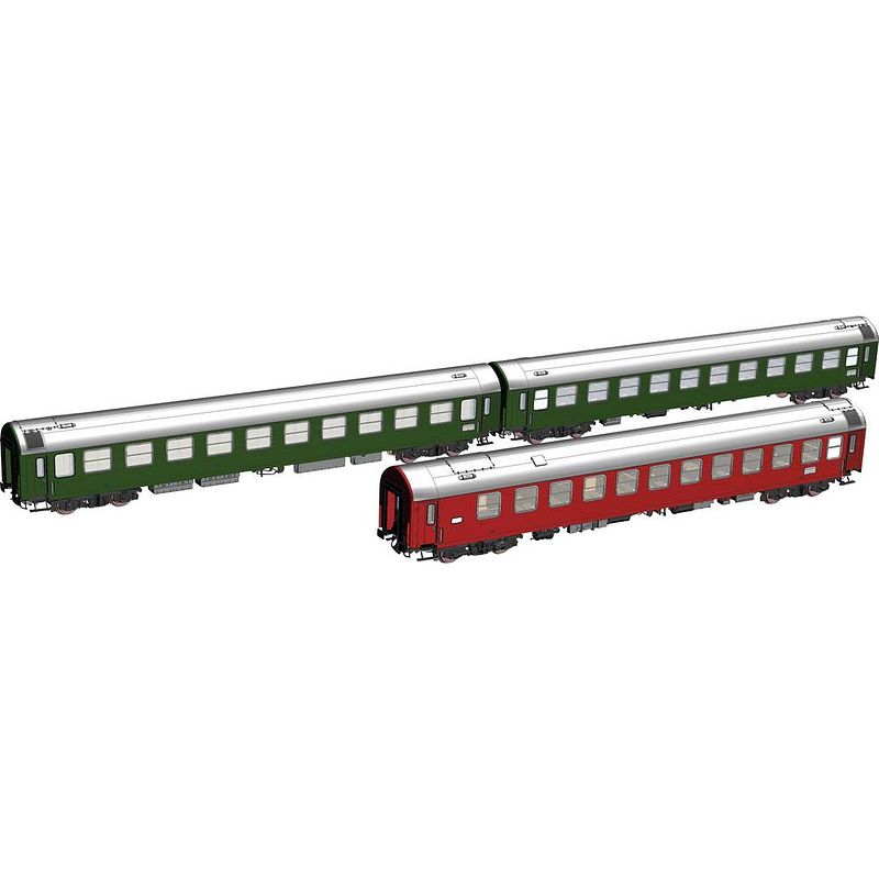 Foto van Piko h0 58221 h0 3-delige set y-wagons d 300 „set 2 van de dr