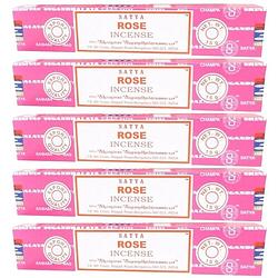 Foto van 5x nag champa wierook rose 15 gram - wierookstokjes