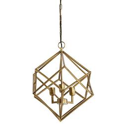 Foto van Light & living - hanglamp drizella - 46x46x56 - goud