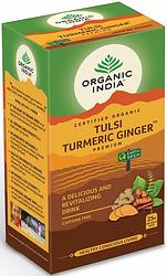 Foto van Organic india thee tulsi ginger turmeric