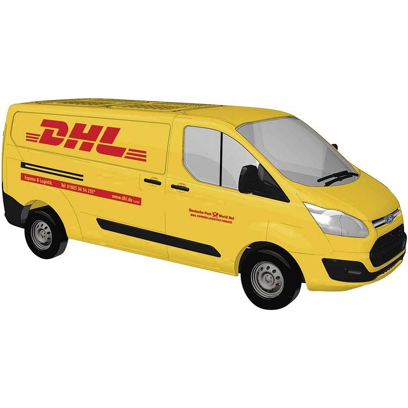 Foto van Busch 52411 h0 vrachtwagen ford transit custom dhl