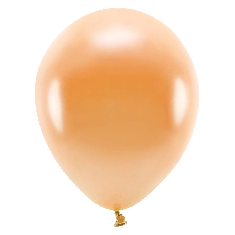 Foto van 100x oranje ballonnen 26 cm eco/biologisch afbreekbaar - ballonnen