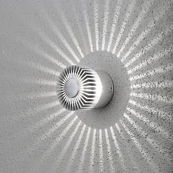 Foto van Konstsmide monza 7900-310 led-buitenlamp (wand) energielabel: g (a - g) led led vast ingebouwd 3 w aluminium