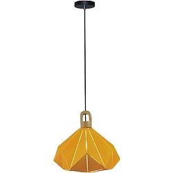 Foto van V-tac hanglamp vt-7323 100 x 32 cm e27 60w ip20 staal geel