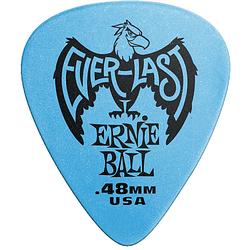 Foto van Ernie ball 9181 blue everlast 0.48 mm plectrumset (12 stuks)