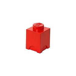 Foto van Lego brick 1 opbergbox - rood