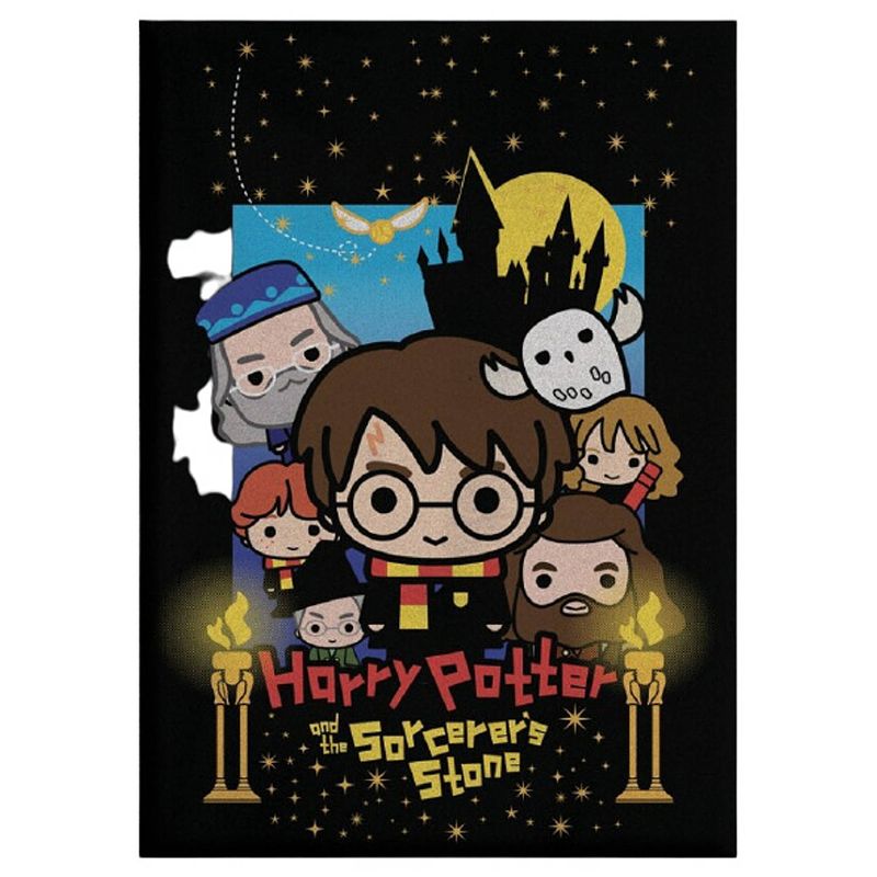 Foto van Harry potter fleecedeken junior 110 x 140 cm zwart