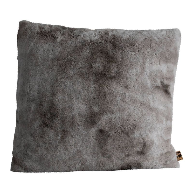 Foto van Ptmd linde grey faux fur cushion square l