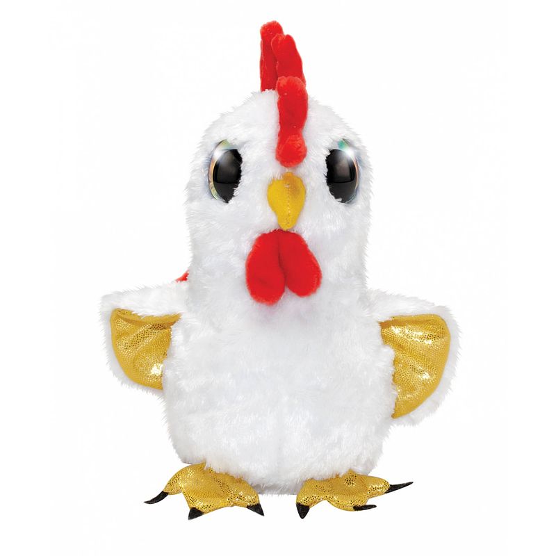 Foto van Lumo stars knuffel lumo rooster booster 15 cm wit