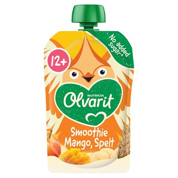 Foto van Olvarit knijpfruit smoothie mango spelt 12+ maanden 100g bij jumbo