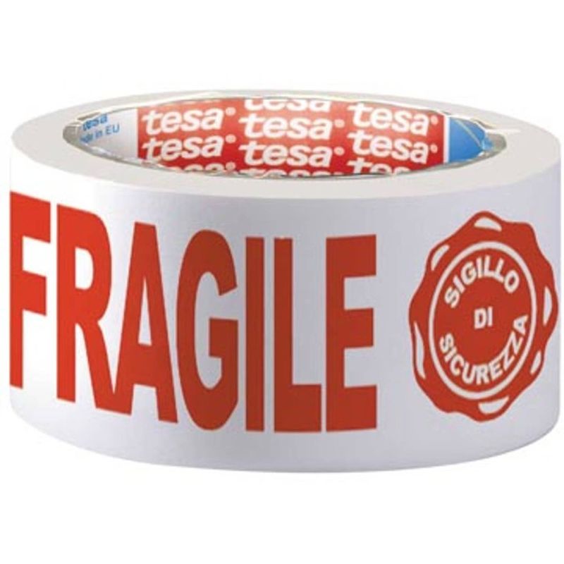 Foto van Tesa verpakkingsplakband ""fragile"", ft 50 mm x 66 m