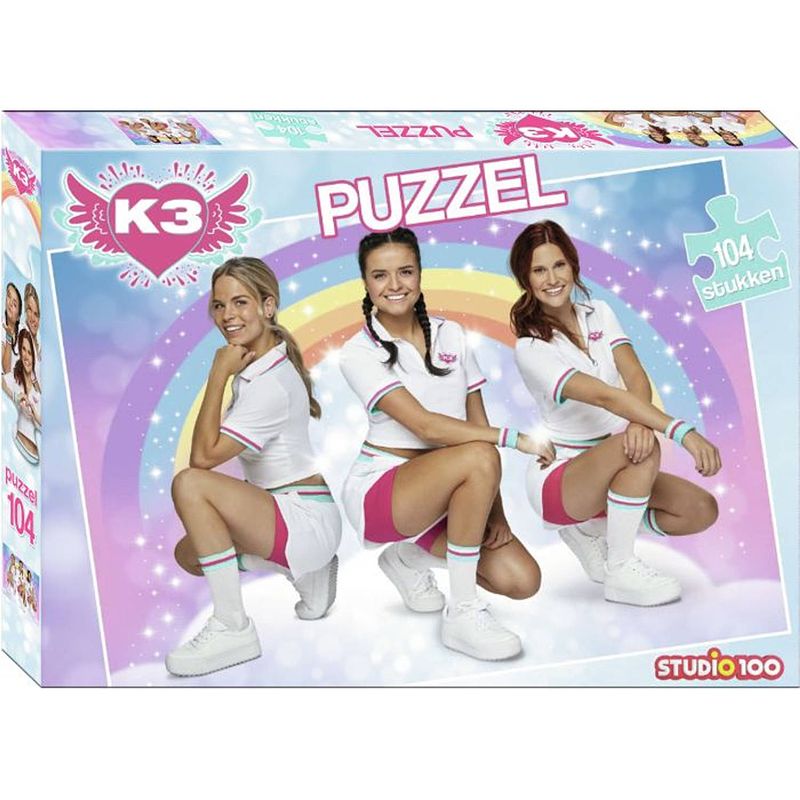 Foto van Studio 100 legpuzzel k3 meisjes 40 x 60 cm karton 104 stukjes