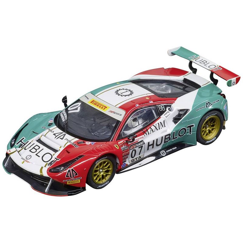 Foto van Carrera racebaanauto digital 132 ferrari 488 gt3 no. 7 1:32