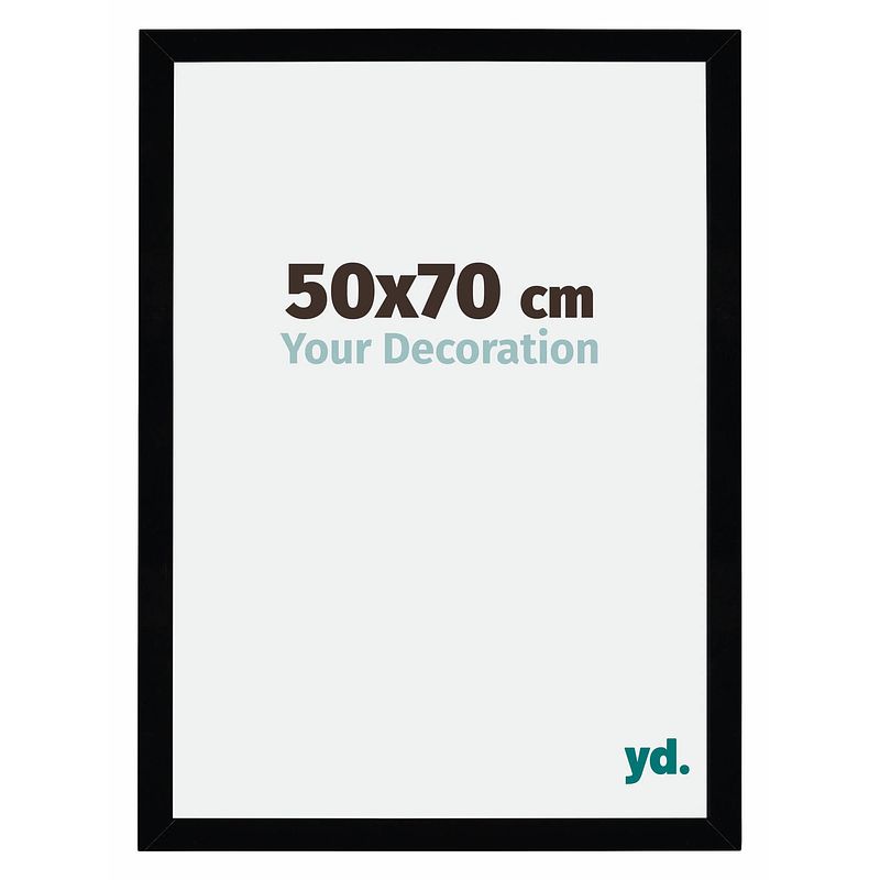 Foto van Fotolijst 50x70cm zwart hoogglans mdf mura