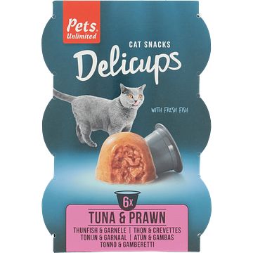 Foto van Pet's unlimited delicups tonijn & garnaal bij jumbo