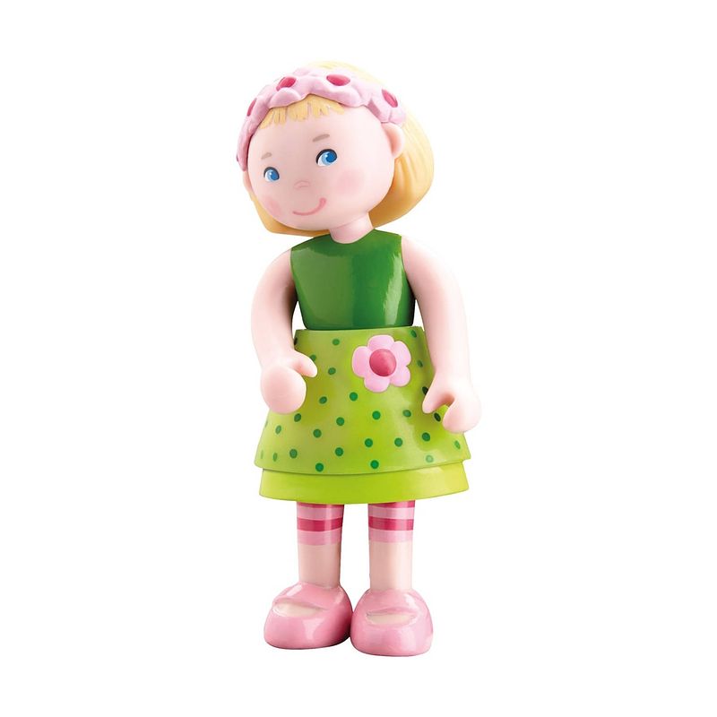 Foto van Little friends poppenhuispop mali meisjes 9,5 cm pvc groen