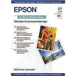 Foto van Epson archival matte paper c13s041342 fotopapier din a4 192 g/m² 50 vellen mat