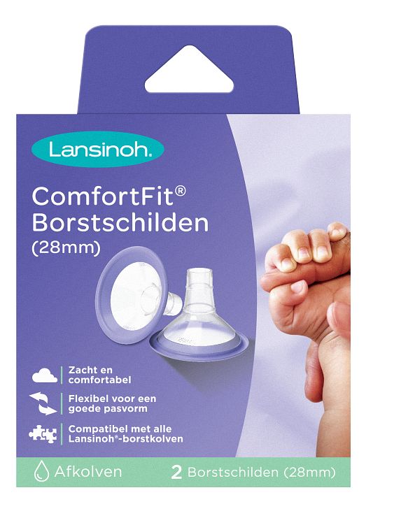 Foto van Lansinoh comfort fit 28mm borstschild