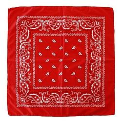 Foto van Voordelige rode paisley print bandana - boeren zakdoek