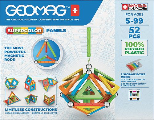 Foto van Geomag supercolor panels recycled 52 delig