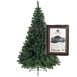 Foto van Bellatio decorations kerstboom 150 cm met opbergzak - kunstkerstboom