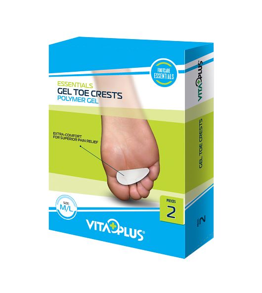 Foto van Vitaplus essentials gel toe crests polymer gel maat m/l