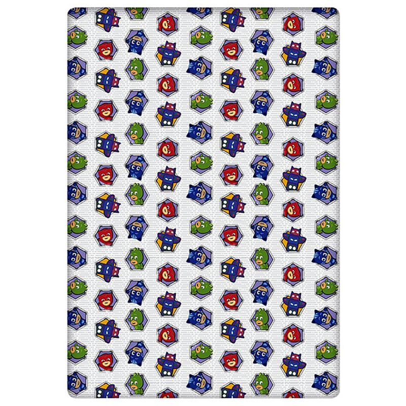 Foto van Pj masks hoeslaken hexagon - eenpersoons - 90 x 200 cm - flanel