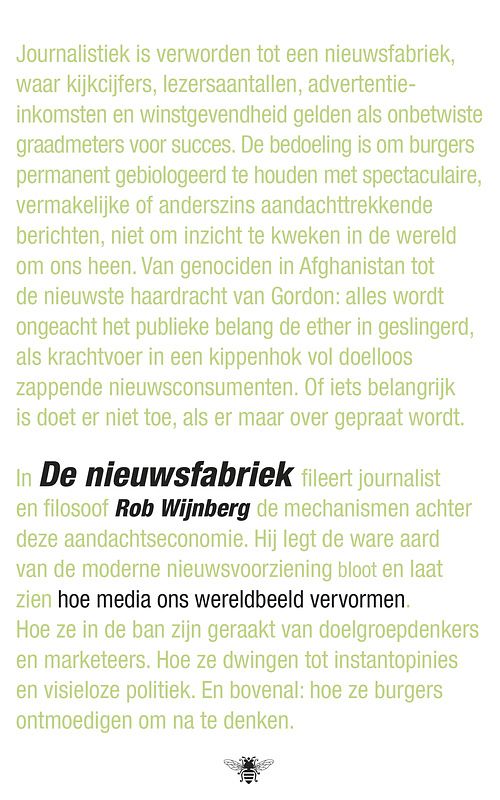 Foto van De nieuwsfabriek - rob wijnberg - ebook (9789023477686)