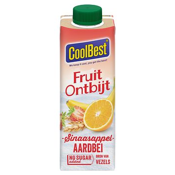 Foto van Coolbest fruitontbijt sinaasappelaardbei 330ml bij jumbo