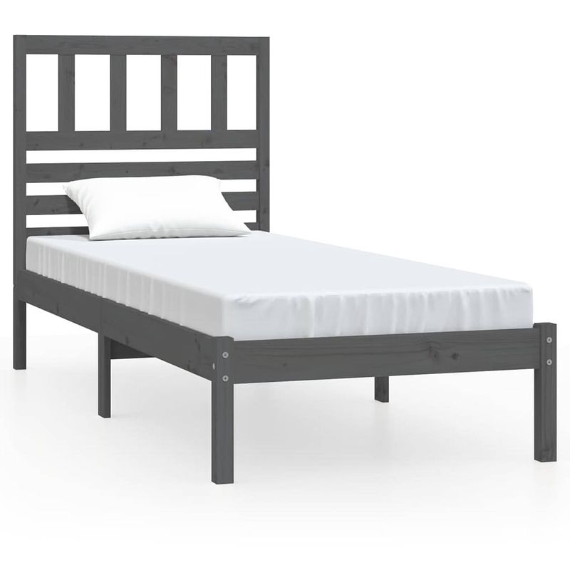 Foto van The living store houten bedframe - the living store - bed - 100x200 cm - massief grenenhout