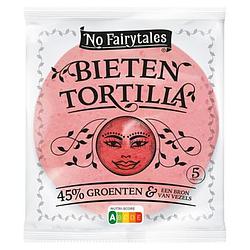 Foto van No fairytales bieten tortilla 5 stuks 200g bij jumbo