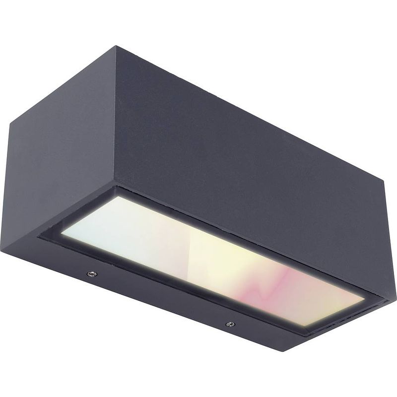 Foto van Lutec gemini 6939412011967 led-buitenlamp (wand) 17.4 w antraciet