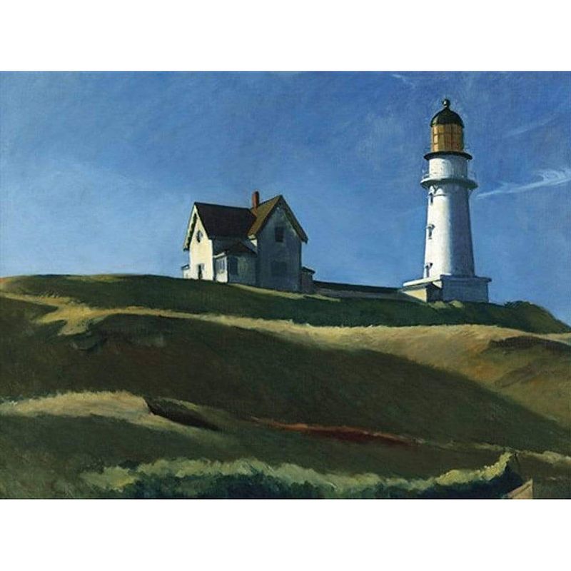 Foto van Edward hopper lighthouse hill 1927 kunstdruk 80x60cm