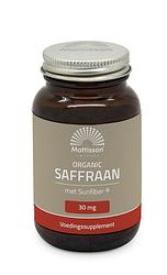 Foto van Mattisson healthstyle organic saffraan 30mg