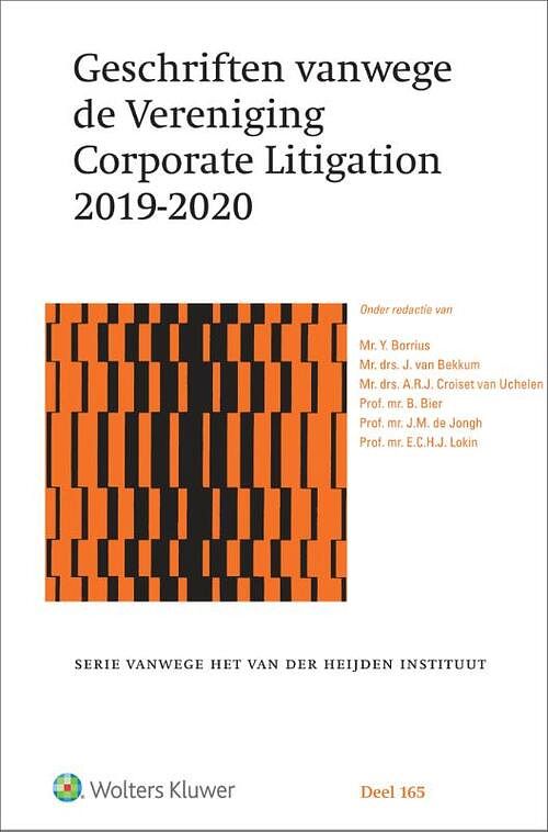 Foto van Geschriften vanwege de vereniging corporate litigation 2019-2020 - y. borrius - hardcover (9789013159653)