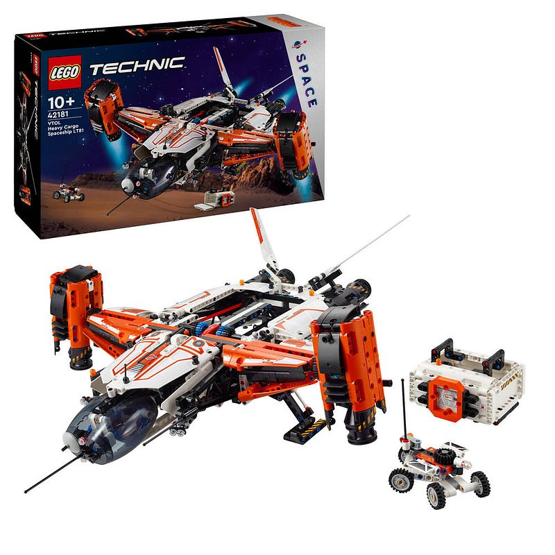 Foto van Lego technic vtol vrachtruimteschip lt81 42181