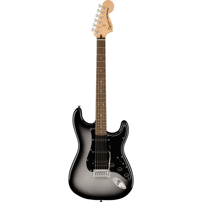 Foto van Squier fsr affinity series stratocaster hss silverburst elektrische gitaar