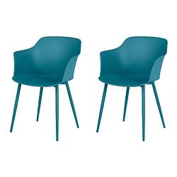Foto van Camilla 2 stoelen blauw.
