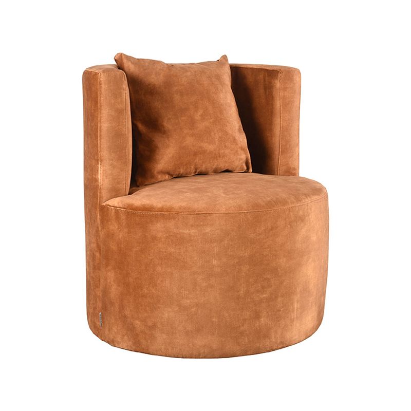 Foto van Label51 fauteuil evy - oker - velours