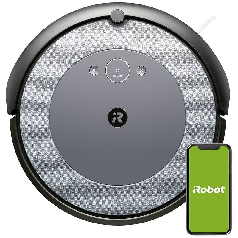 Foto van Irobot roomba i3152 robotstofzuiger grijs besturing via app, compatibel met amazon alexa, compatibel met google home, spraakgestuurd, starttijd programmeerbaar