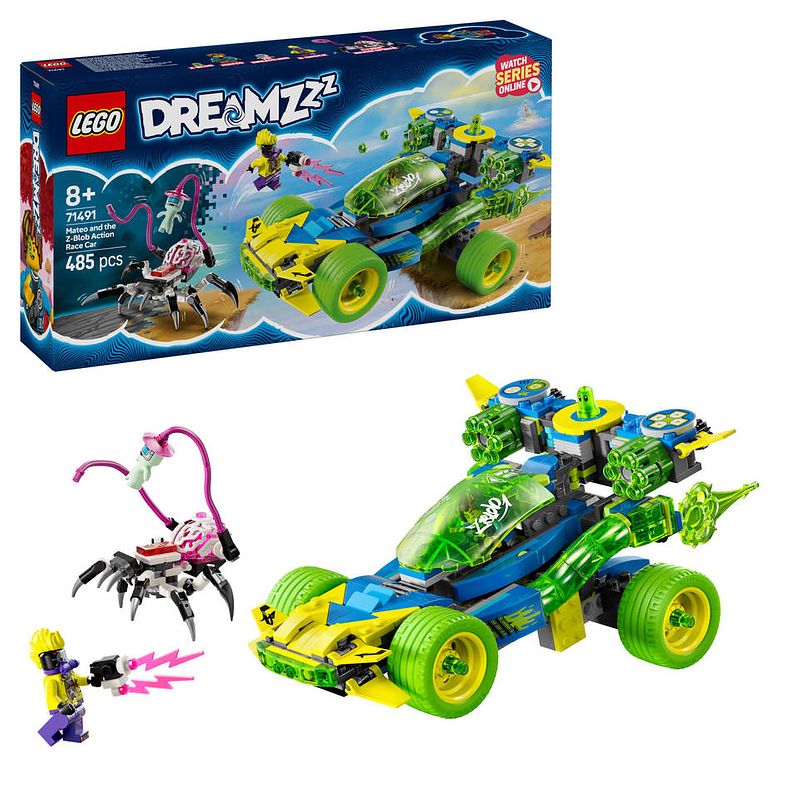 Foto van Lego dreamzzz mateo en het z-blob actievoertuig 71491