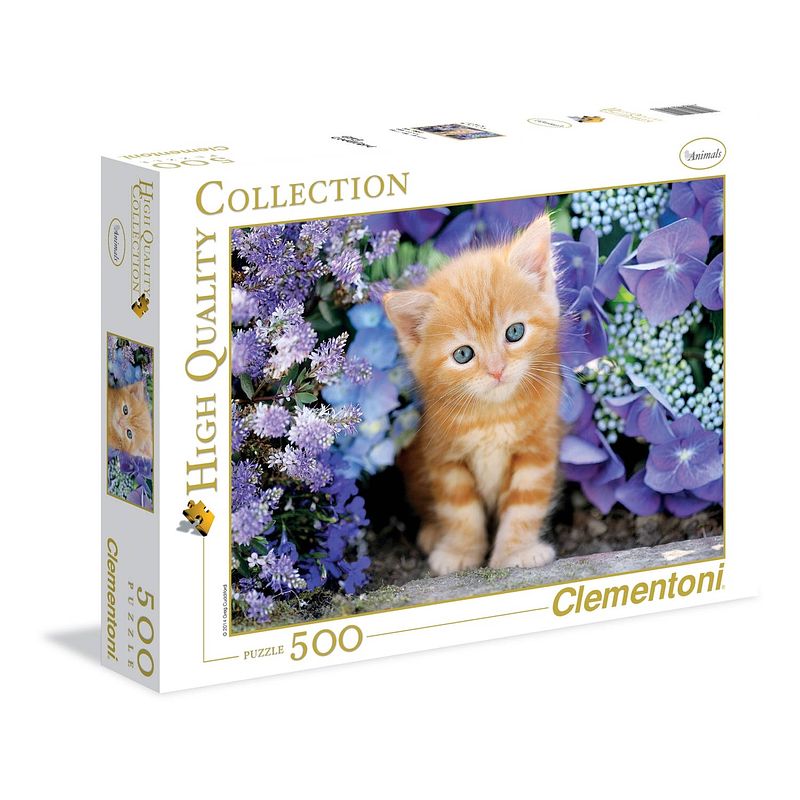 Foto van Clementoni legpuzzel high quality collection - katje 500 stukjes