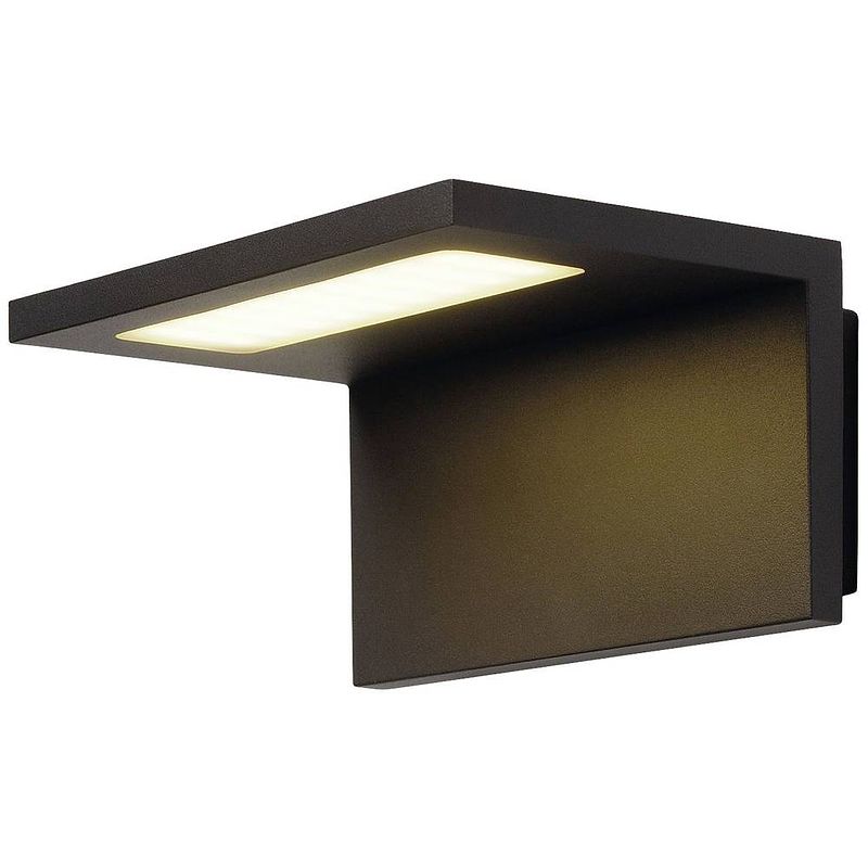 Foto van Slv angolux 231355 led-buitenlamp (wand) led vast ingebouwd 6.8 w antraciet